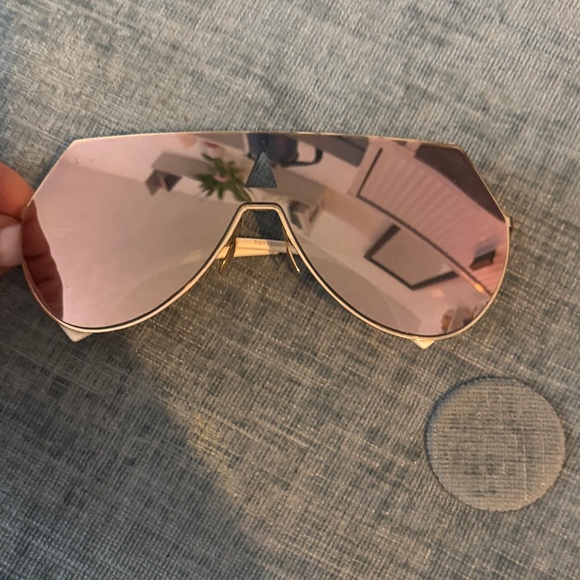 Fendi Accessories - Authentic Fendi Women's Shield Sunglasses - Pink Mirror Lens